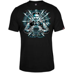 011Shop Muška majica kratkih rukava Nikola Tesla, Crna
