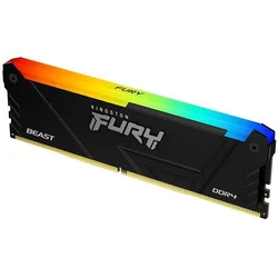 KINGSTON DDR4 16GB 3200MHz [FURY BEAST RGB]/ Non-ECC UDIMM/ CL16 1.35V/ 288-Pin 2Rx8