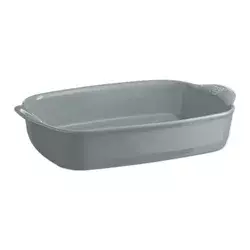 Rectangular oven dish, ceramics, 36.5x23.5cm/2.7L, Pearl - Emile Henry