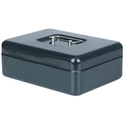 Metalna kutija za novac na ključ 25x18x8.5cm crna SafeX