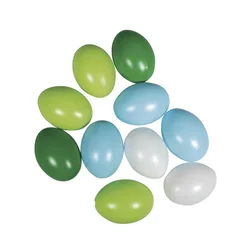 Rayher. Jajca plastična, 6cm, modro-zelena, set 10
