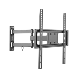 CABLETECH Zidni zglobni nosač za TV 32-55 crne boje sa tiltom do 35kg VESA MAX 400x400 LPA52-443