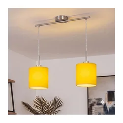 Brilagi - LED luster na sajli NUBILA 2xE27/60W/230V žuta