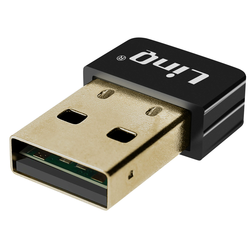 LINQ 150 Mb/s USB WiFi kljuc, mini WiFi adapter, izjemno kompaktna velikost, LinQ - črna, (21262104)