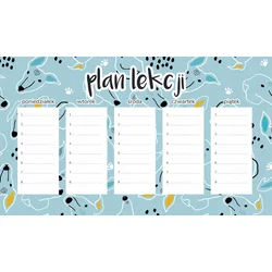 URNIK UČNIH POUK ZA MAGNETNI HLADILNIK 30x17,5 CM