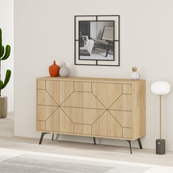 Hanah Home Komoda Dune 123x62,4x35cm Hrast