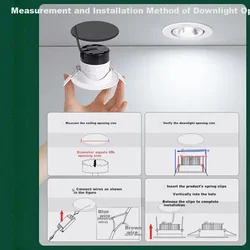 Nvc LED ugradna lampa, 9W, Crna