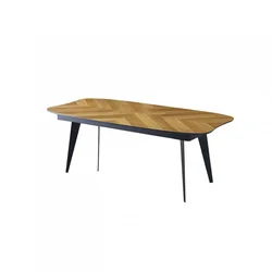 Hanah Home LR 951 Trpezarijski sto, Braon-Crni