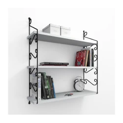 Hanah Home Zidna polica Seramoni, 72x81x20 cm, Bela