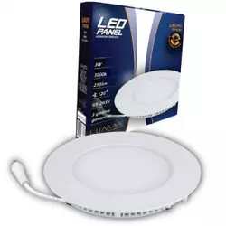 LUMAX LED Panel LUMUPO-3W 3000K, LED panel, Toplo bela, 3 W
