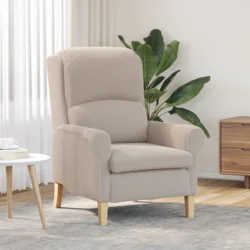 fotelja Svjetlosiva Mekani Sherpa materijal