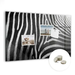 tulup.si Magnetna tabla za risanje Zebrast vzorec 120x60 cm