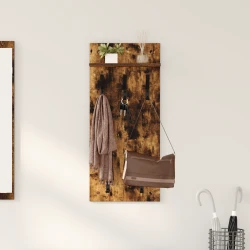 Vješalica za kapute na zidu Dimljeni hrast 40 x 10 x 90 cm