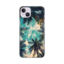 Silikonska maska za iPhone 14 Plus 6.7 Palm tree Print Skin šarena