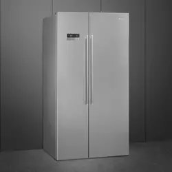 SMEG hladilnik z zamrzovalnikom SBS63XDF