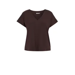 WE Fashion Majica temno rjava
