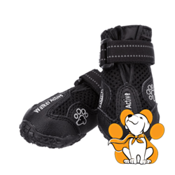 Trixie Cipelice Walker Active XL, Crne, Za Maksimalnu Zaštitu i Udobnost