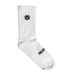 Polleo Mens Zenith Statement Crew Socks, 3 pack, White - 39 - 42