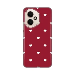 Maska za Honor 400 Burgundy Hearts, Silikonska, Print Skin, Crvena