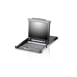 Aten CL5708M-ATA-SG 8-Port PS/2-USB VGA 17 LCD Stikalo KVM with Daisy-Chain Port USB Peripheral Support and with Spanish keyboard