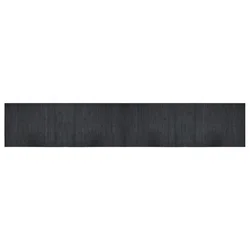 Vidaxl Preproga pravokotna siva 70x400 cm bambus