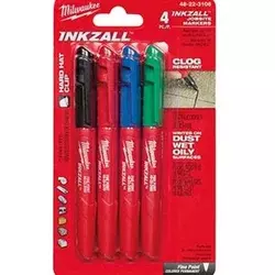 Milwaukee MARKER Fine Point Set 4 barvnih pisal