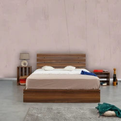 Hanah Home Bračni krevet Fuga 160 165x100x205cm Crni
