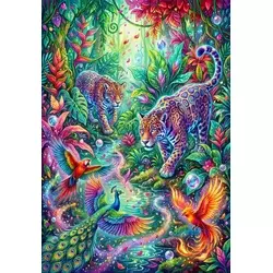 Alipson Puzzle - Puzzle Džungla tisočerih barv - 1 000 kosov