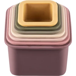 Zopa Silicone Stacking Cups zložljivi lončki Multicolor 6 m+ 7 kos