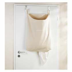 WENKO 62107100 - Korpa za veš CANGURO 52x81 cm bež/srebrna
