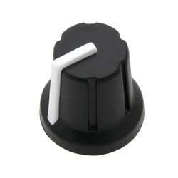 Gumb za potenciometer N-1 6mm os bela 16mm