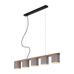 Briloner 4075-054 - Luster na sajli RHON 5xE14/25W/230V