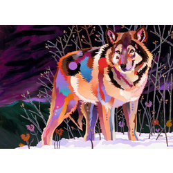 Heye puzzle 1000 pcs Precious Animals Night Wolf 29939