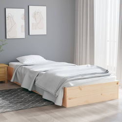 vidaXL Posteljni okvir iz trdnega lesa 75x190 cm 2FT6