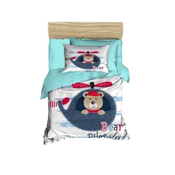 Lessential Maison PH141 Tirkizno/Crveno/Belo set posteljine za bebe