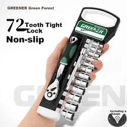 Greener Set nasadnih ključeva sa račnom, 1/4, 17 Komada