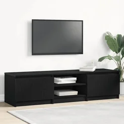 TV ormarić crni hrast 140x40x36 cm inženjerski drvo