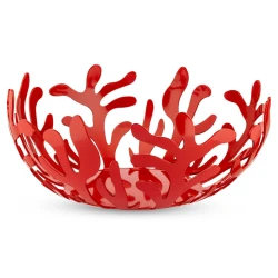Skleda za sadje MEDITERRANEO 25 cm, rdeča, nerjaveče jeklo/epoksi smola, Alessi