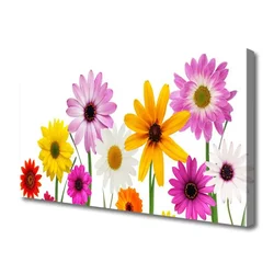 tulup.si Slika na platnu Obarvani rože narava 140x70 cm