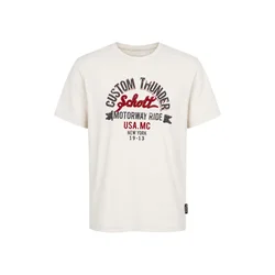 Schott NYC Majica mešane barve / bela
