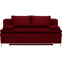 Novel BOXSPRING ZOFA, temno rdeča tekstil