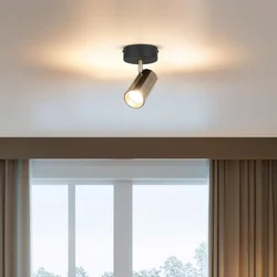 Opviq Luster Oktano-52-11, O6, 12cm, IP20 Zlatno-crne boje