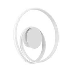 Redo 01-4354 - LED prigušiva zidna lampa TORSION LED/30W/230V bela