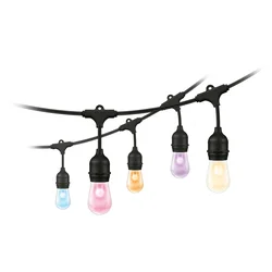 WiZ - LED RGBW prigušiva spoljna girlanda 12xLED 14,4m IP65 Wi-Fi