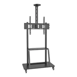 Pokretni Nosač za TV PRO | 40 – 100 inča | S Policom | 120 kg | UNITRONIC