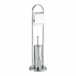 WENKO 16993100 - WC komplet VASTO 22x81 cm, od nerđajućeg čelika, srebrne boje