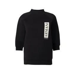 ARMANI EXCHANGE Majica črna/bela