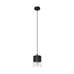 Luster na kablu FERGIE 1xE27/15W/230V crna