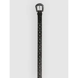 Ninth Hall Bling It On Glitter Western Belt black