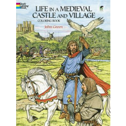 Life in a Medieval Castle Coloring Book